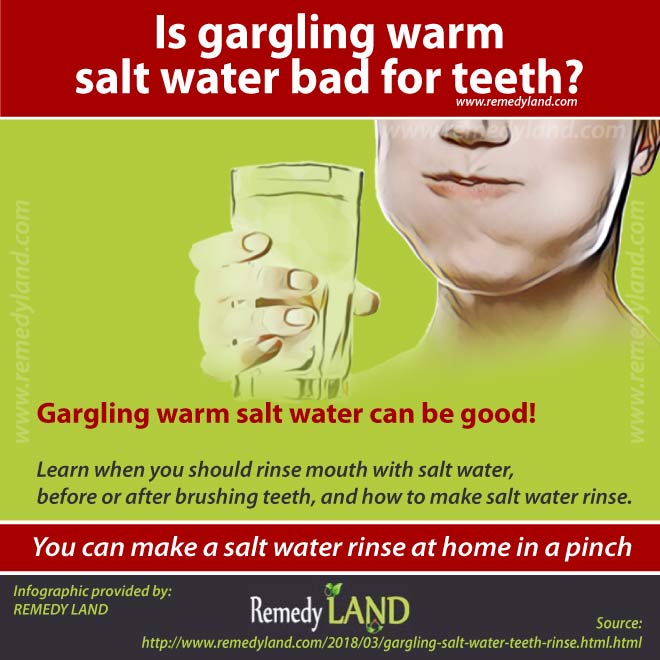 gargling salt water for teeth